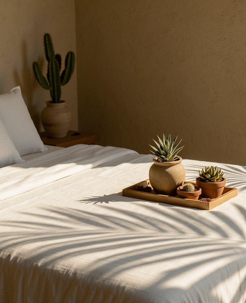 Ambiente de descanso minimalista